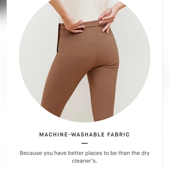 M.M. Lafleur The Foster Cigarette Pant - PowerStretch In Deep Sea Green Size 0 - Picture 6 of 16